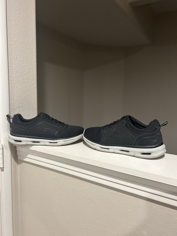 SKECHERS GLIDE LITE BLACK US 10 MEN COMFORTABLE MEMORY FOAM CLASSIC FIT