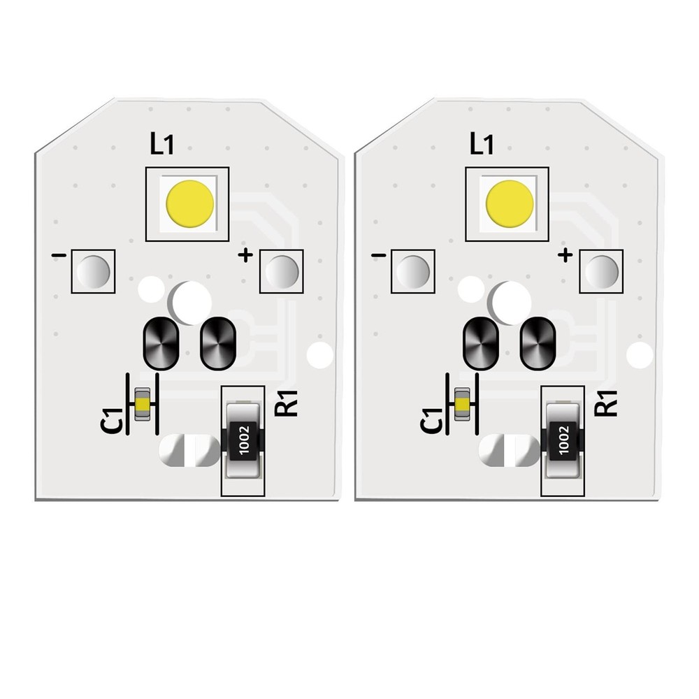 2-Pack Upgraded WR55X11132 WR55X25754 LED Refrigerator Bulbs for GE Models