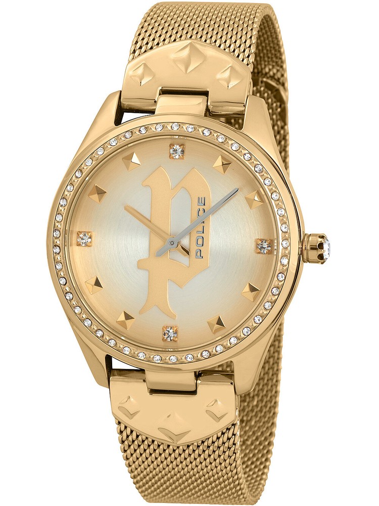 Police PL16029MSG 22mm Stylish Ladies Watch with Sleek Design