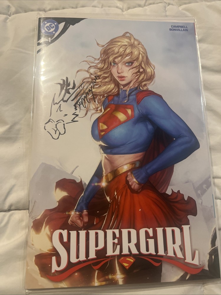 Supergirl #1 Kyu Yong Eom Fan Expo Dallas Exclusive Signed and Remarked NM-