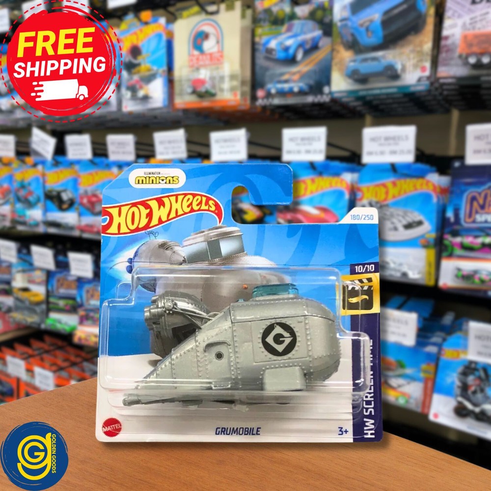 Hot Wheels Grumobile (Shortcard) 2024 HW Screen Time Series Gray Color Diecast