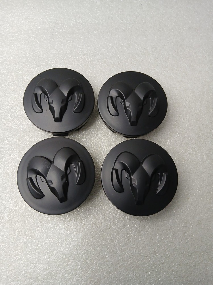 4X Matte Black Wheel Center Caps for 2013-2019 Ram 1500 Hub Cover 1LB72TRMAB