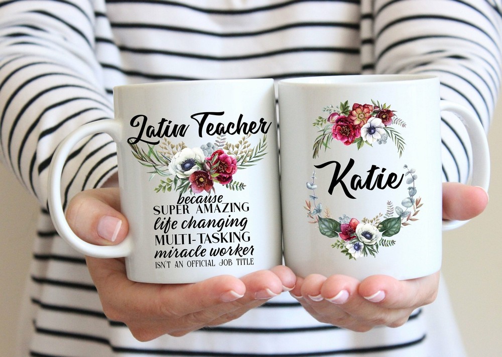 Personalized Latin Teacher Gift For Women L Retirement Thank You Appreciation