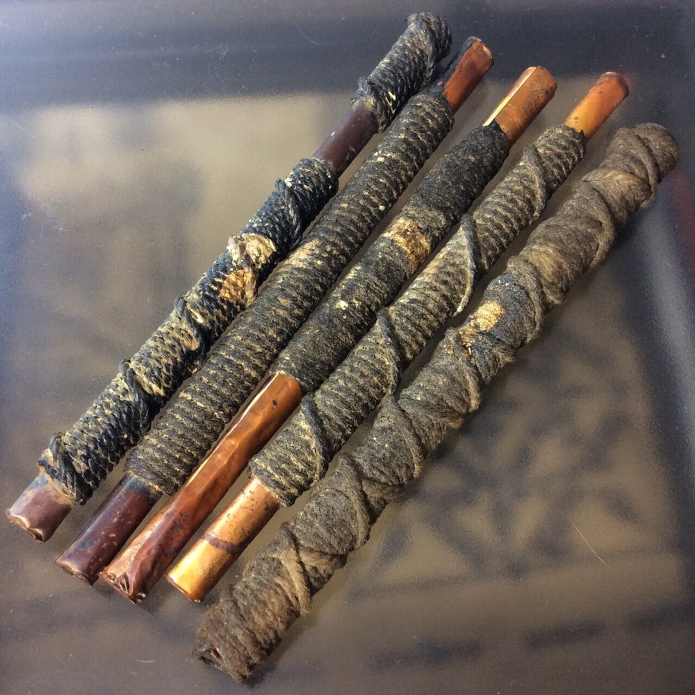 5pcs Vintage Takrud LP Derm SACRED Thai Amulet RARE Ancient GREAT Protection