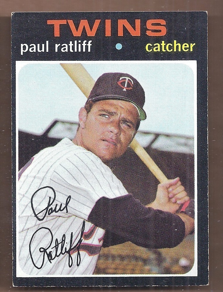 1971 Topps #607 Paul Ratliff Baseball Card EX Semi-High Grade