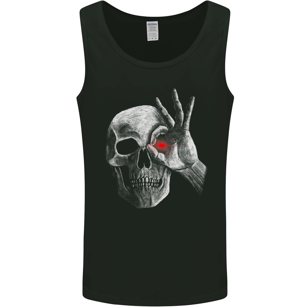 A Red Eye Skull Mens Vest Tank Top