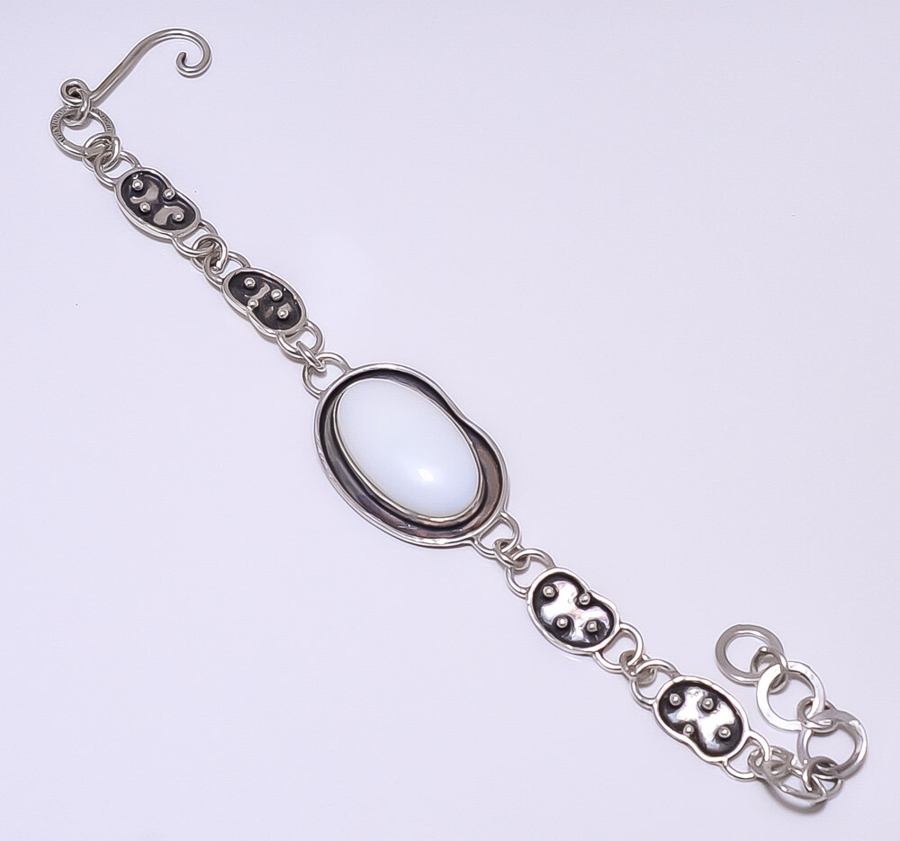 White Coral 925 Sterling Silver Bracelet 7.99