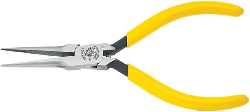 Klein Tools 5-Inch Yellow Linemans Pliers with Needle Nose Side