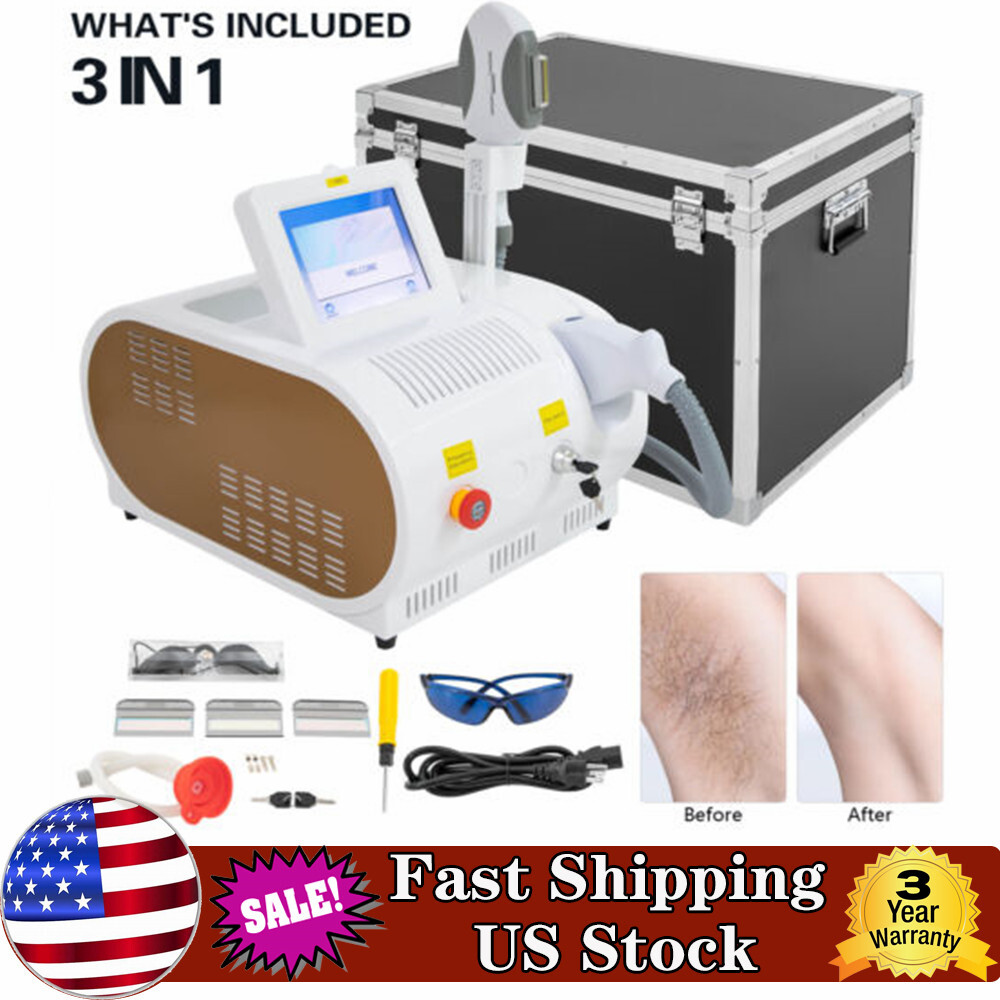 PRO OPT Elight IPL  Hair Removal RF Skin Rejuvenation Machine Permanent US