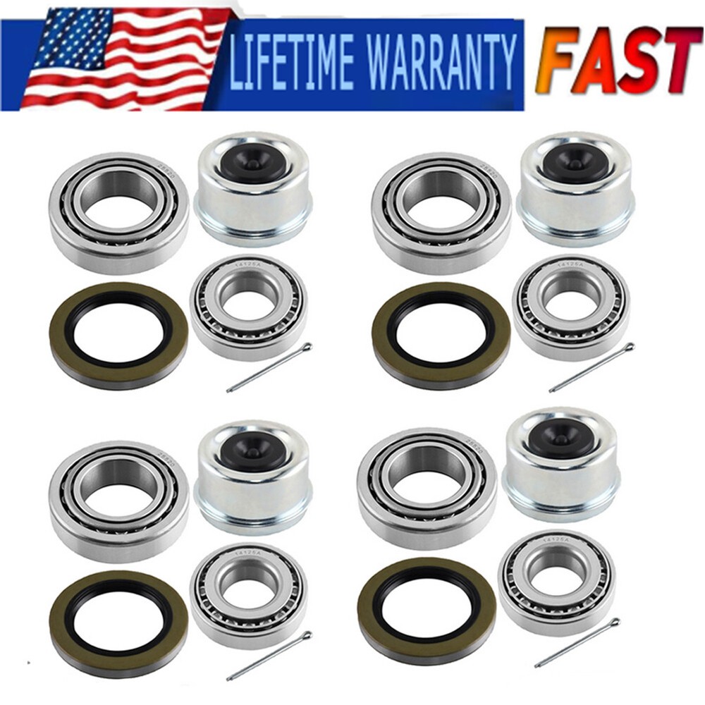 4xTrailer Hub Wheel Bearing Kit 25580 14125A Fit 5200-7000lbs Axles Boat Replace