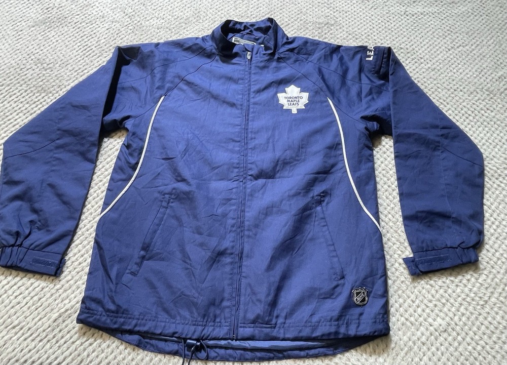 Reebok Toronto Maple Leafs NHL Hockey Jacket Full Zip Size Medium Large