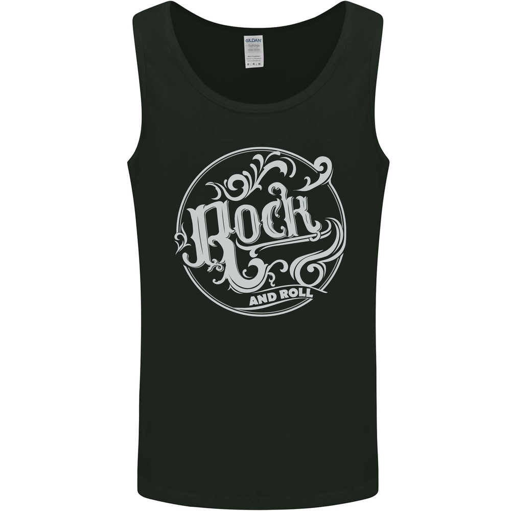 Rock and Roll Logo Mens Vest Tank Top