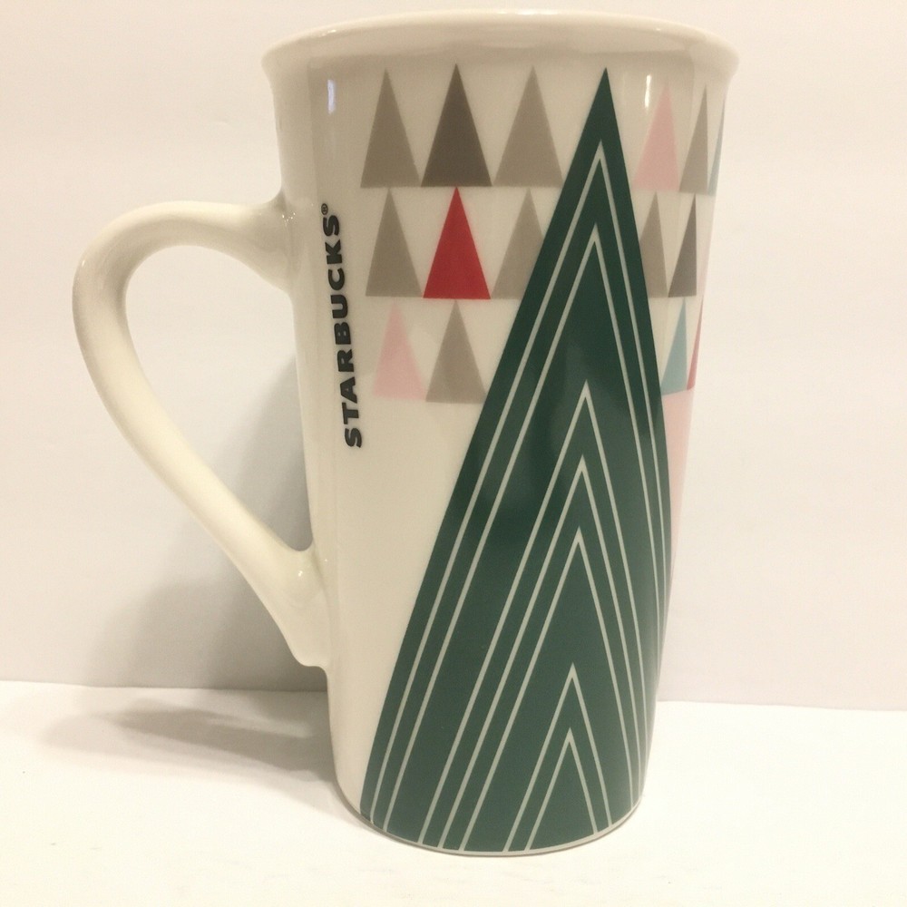 Starbucks 16 oz Christmas Tree Latte Mug Limited Edition Holiday Theme-image