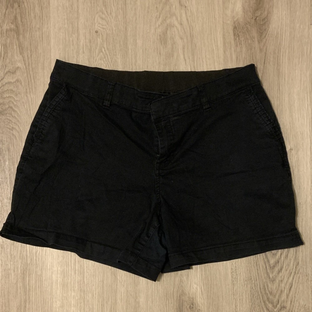 Lane Bryant Chino Shorts Black Plus Size 14 Women’s Casual with Pockets