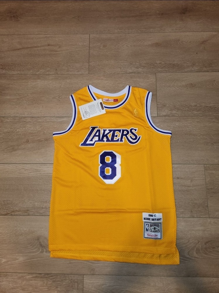 Kobe Bryant Los Angeles Lakers Purple & Gold Mens Medium Stitched Jersey New Nwt