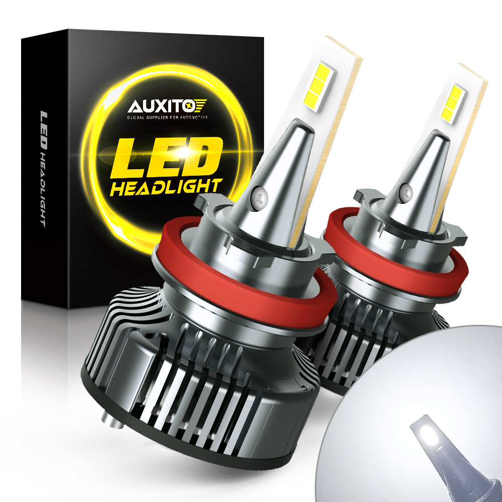2/4x AUXITO LED Headlight Kit H11B 6500K Low Beam Fog Bulb HID Pair bulbs White