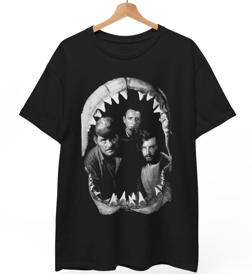 Steven Spielberg on set of Jaws Horror Movie T-Shirt, Unisex Shirt