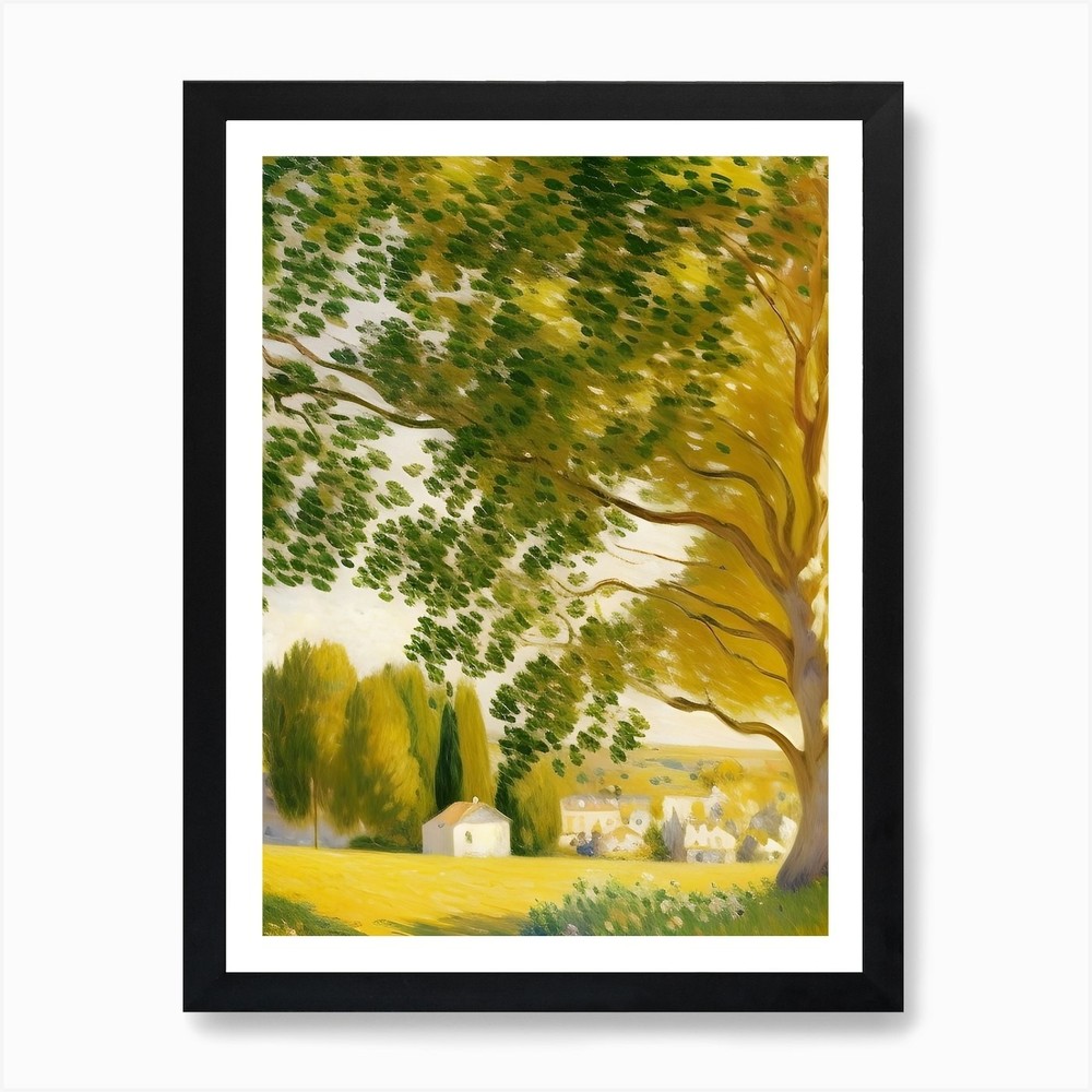 Tree In A Field Art Print Framed Wall Art Poster Canvas Print Picture