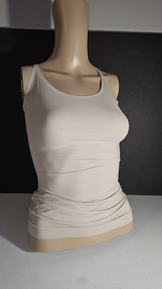 Spanx Thinstincts Convertable Straps Cami Microfiber Beige Size Small VGUC