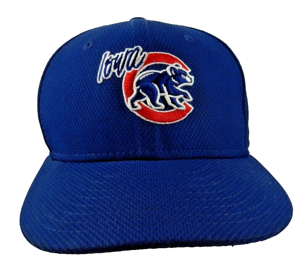 New Era Minor Leagues  Merchandise Iowa Cubs Fitted Size 7 1/8 Hat Cap Baseball
