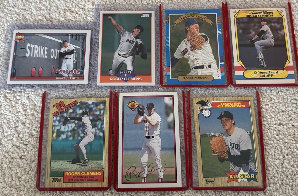 Roger Clemens Card Lot – Red Sox – Inserts, Awards & Classics – Sleeved