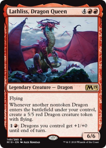 Lathliss Dragon Queen Light Play MTG Magic Kid Icarus Card
