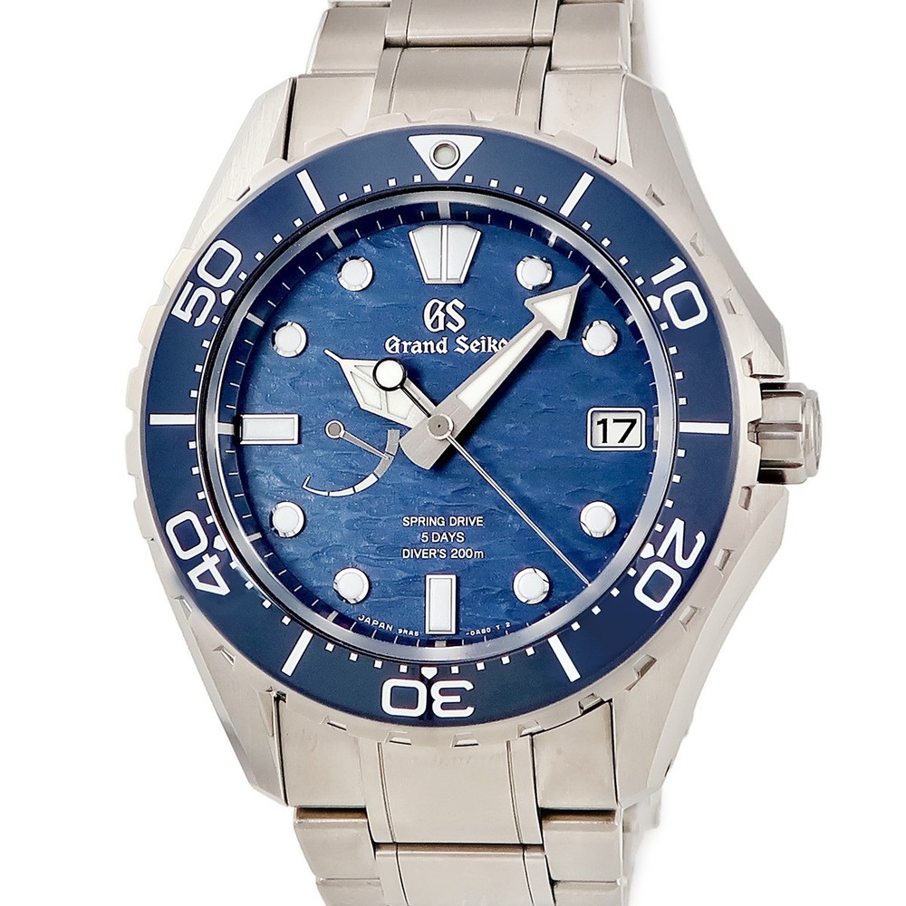Grand Seiko Evolution 9 collection SLGA023 9RA5-0AC0 Blue Divers Tide Patt