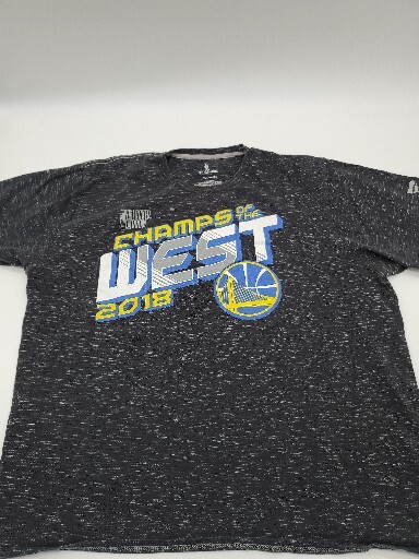 Golden State Warriors T-Shirt Mens 2XL Gray  Graphic Print 2018 Champs…#16820