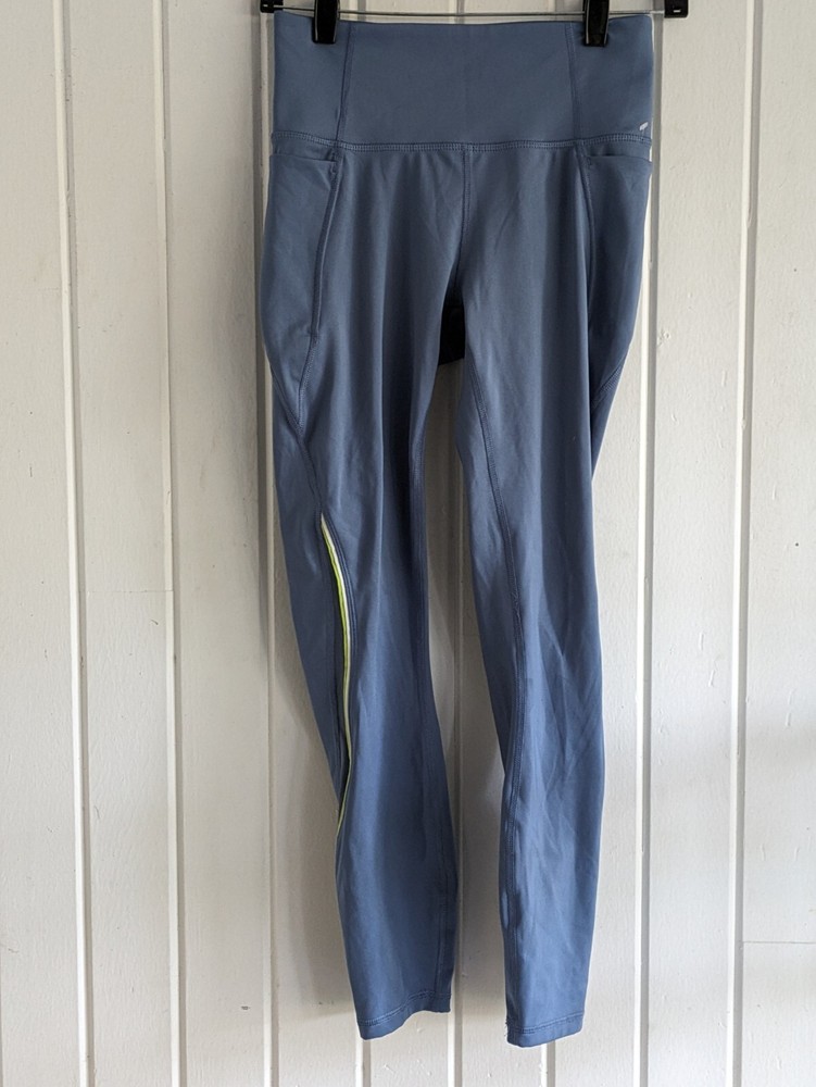 Members Mark High Rise Workout Leggings for Women - Small Blue Exercise Activewear-image