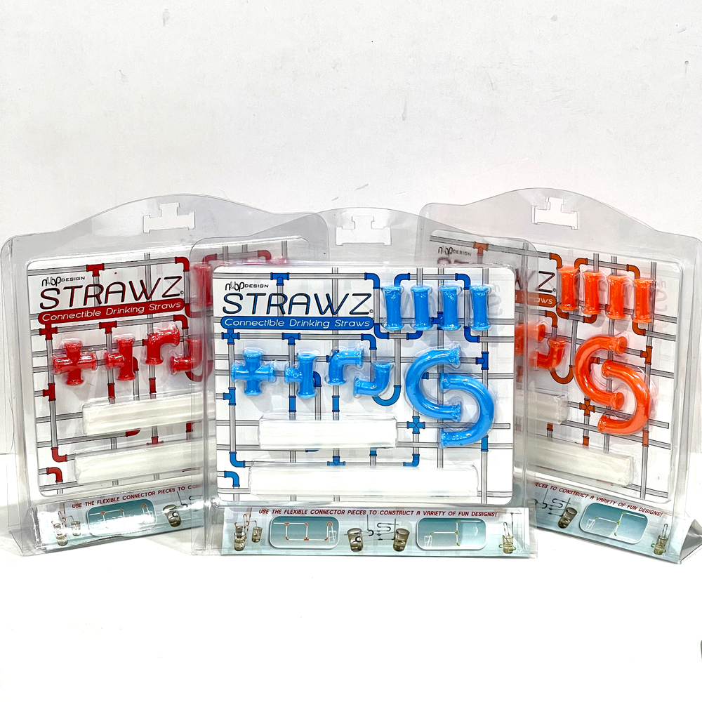 NUOP STRAWZ Kit de Pajita Conectable Reutilizable Novedad Regalo NUEVO