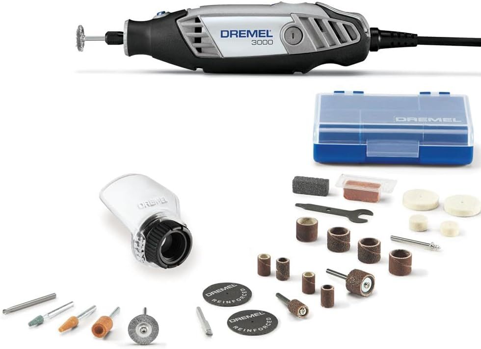 3000-1/25 Variable Speed Rotary Tool Kit with 1 Attachment and 25 Accessories - Ideal for DIY Projects