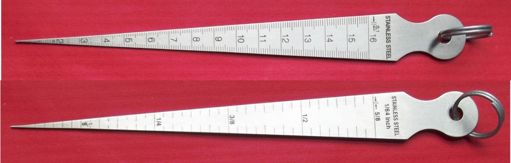 0-16mm (by 0.1mm) & 0-5/8