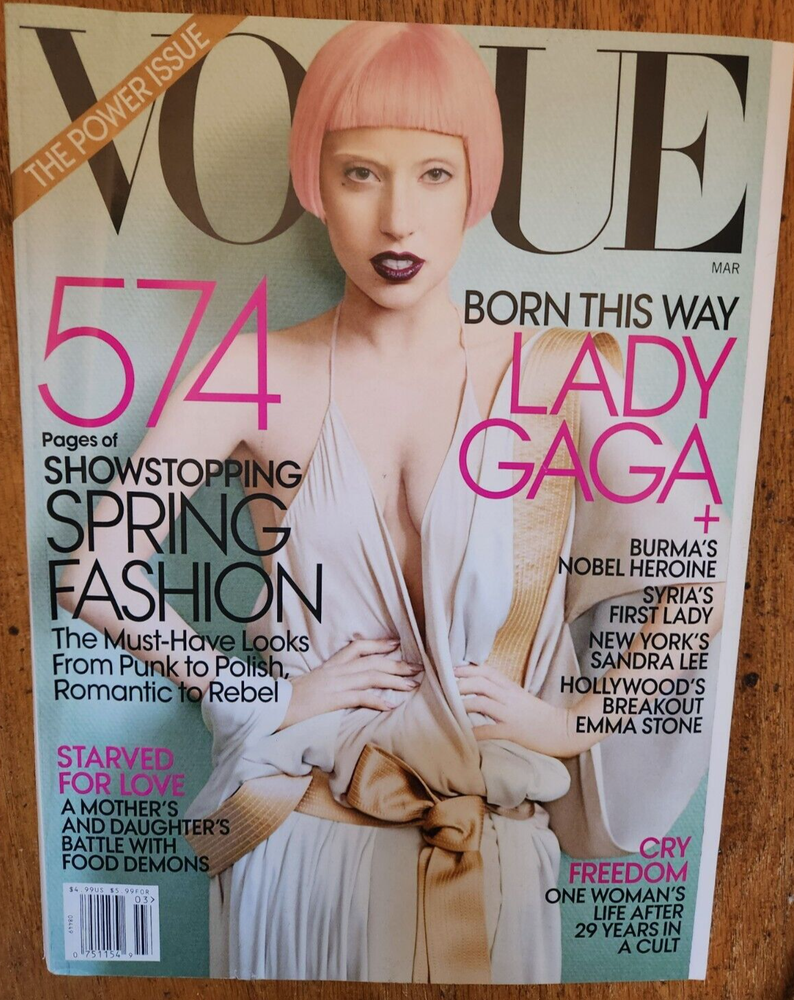 Vogue Lady Gaga March 2011 Sealed Asma al-Assad Spring Fashion Power Issue