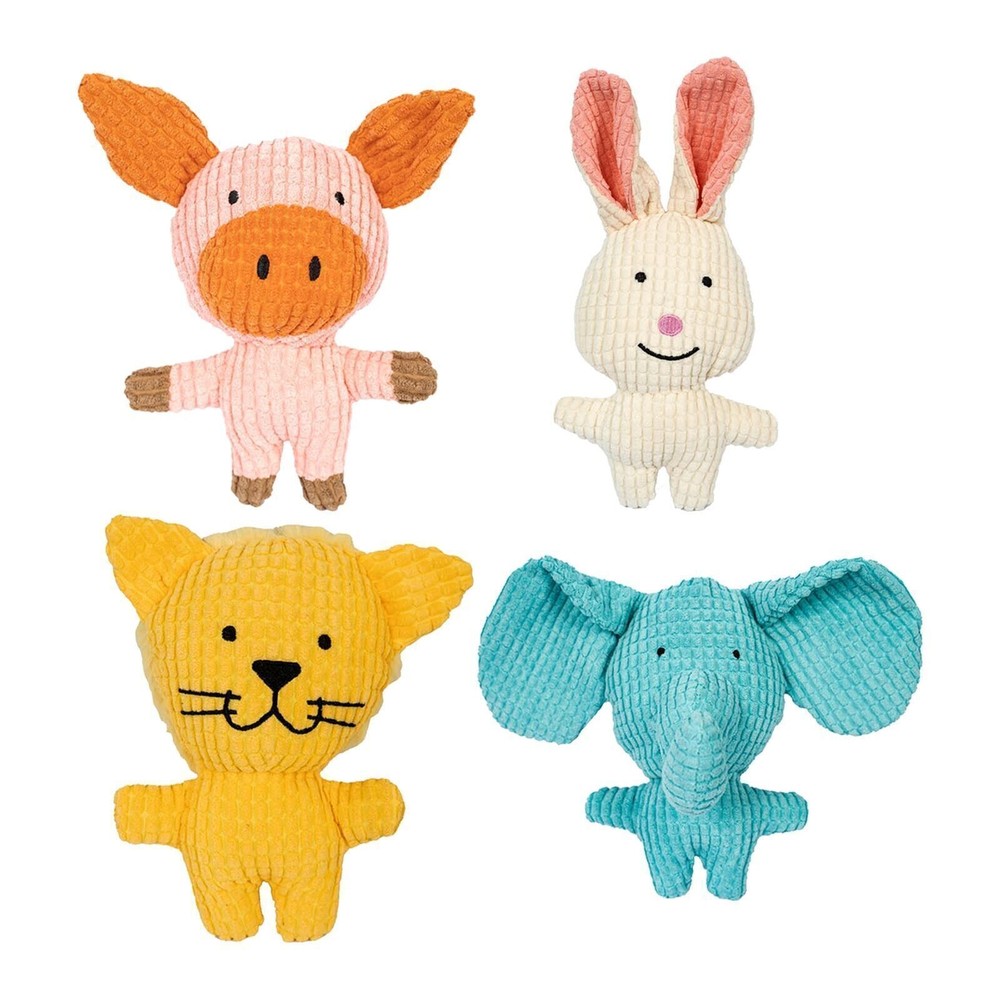 Pet Chewing Toy Soft Plush Chewing Toy Bite Resistant Squeaky Toy Interactive