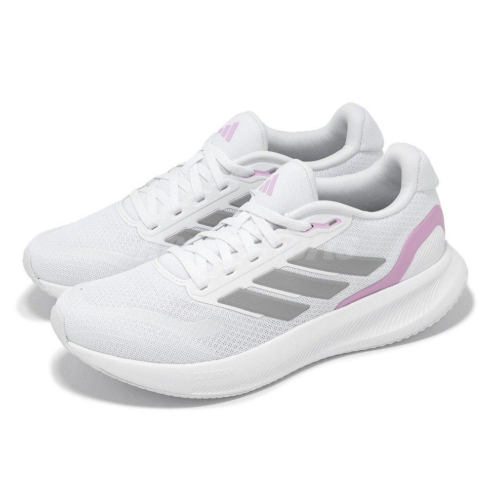 adidas Runfalcon 5 W Women's Road Running Shoes in White Grey Strata  