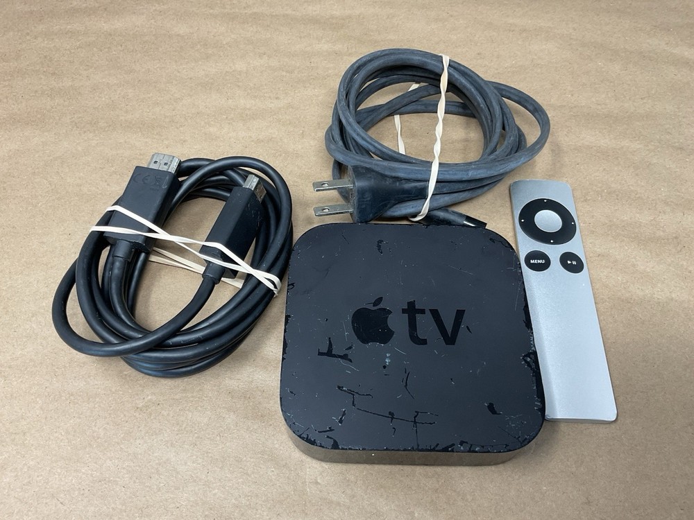 Apple TV 3rd Gen 1080P Media Streaming Player A1469 w New Remote Battery