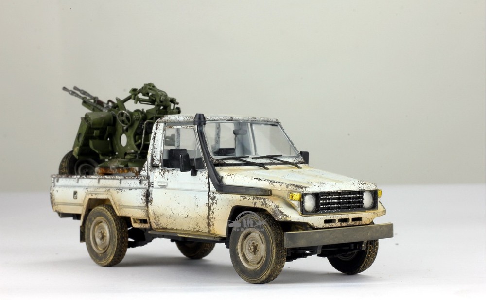 PreSale ProBuilt Pickup with ZPU-2 – Technical Vehicle Diorama Model-image