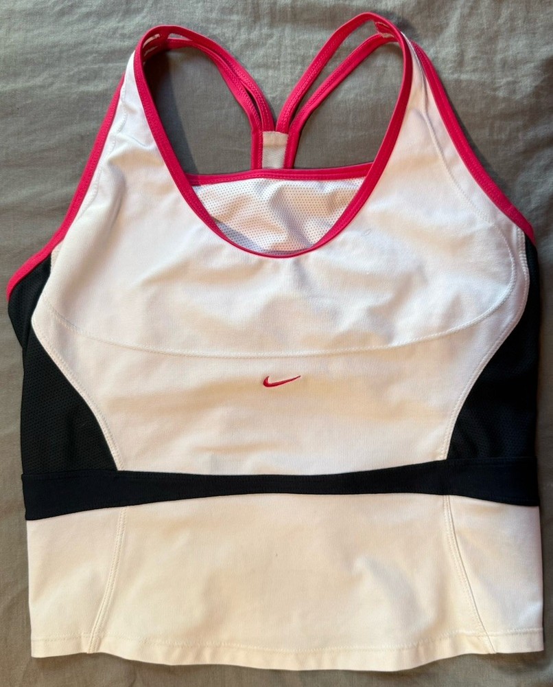 Women’s Dry Fit Nike Activewear Tank Stop Size Large Pink, White, Black