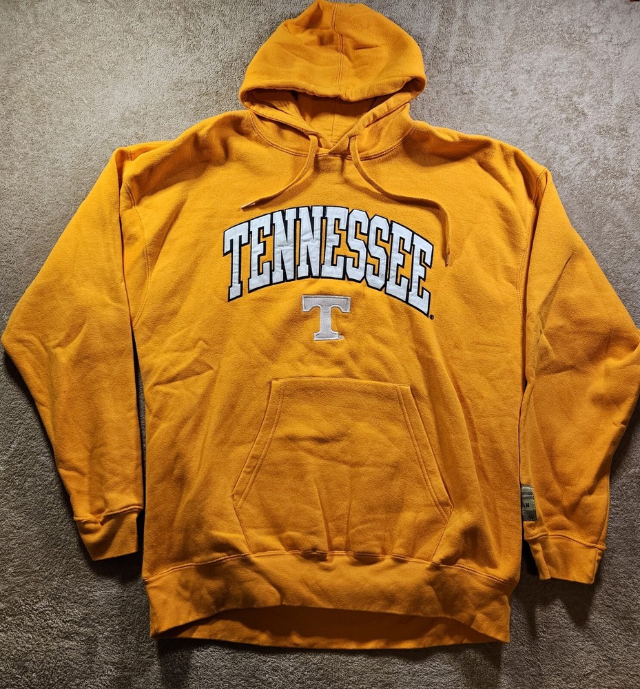 VINTAGE Tennessee Volunteers Orange Reebok Hoodie NCAA Size L/XL FAST SHIPPING