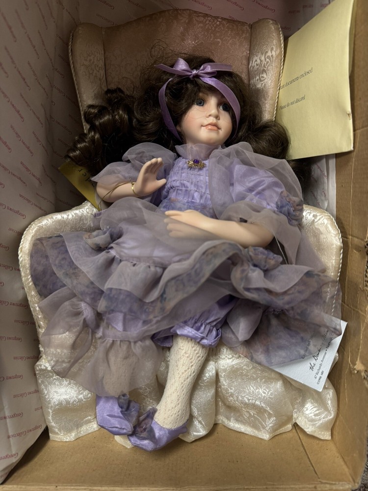 LAVENDER DREAMS PORCELAIN DOLL 