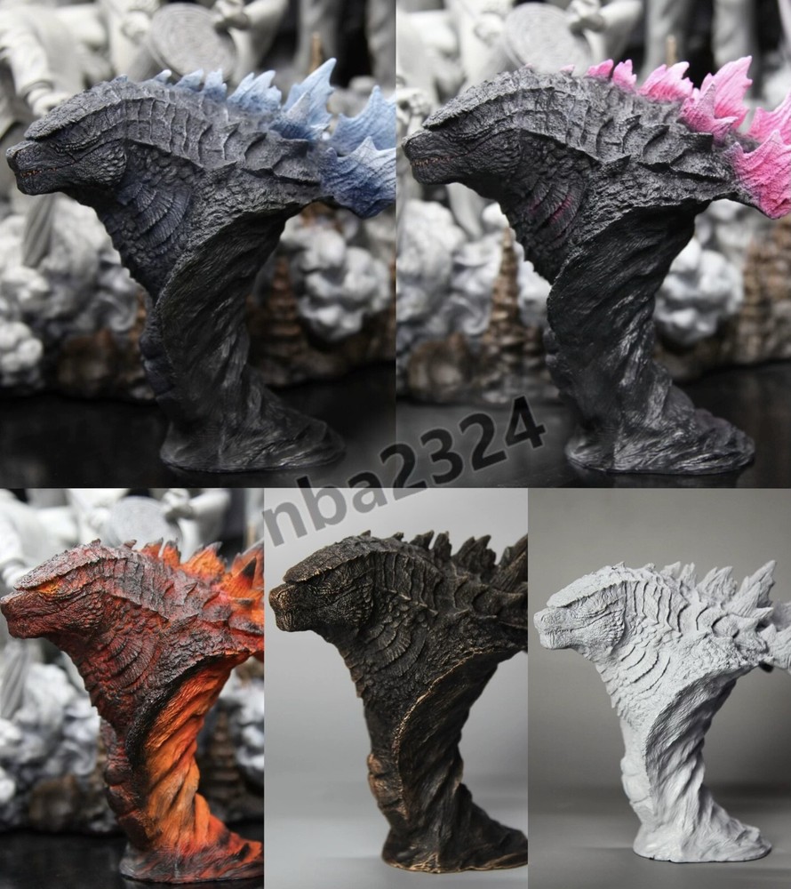 New Godzilla Gogira Figure Bust Resin Statue Empire Monster GK Model 6.6'' High