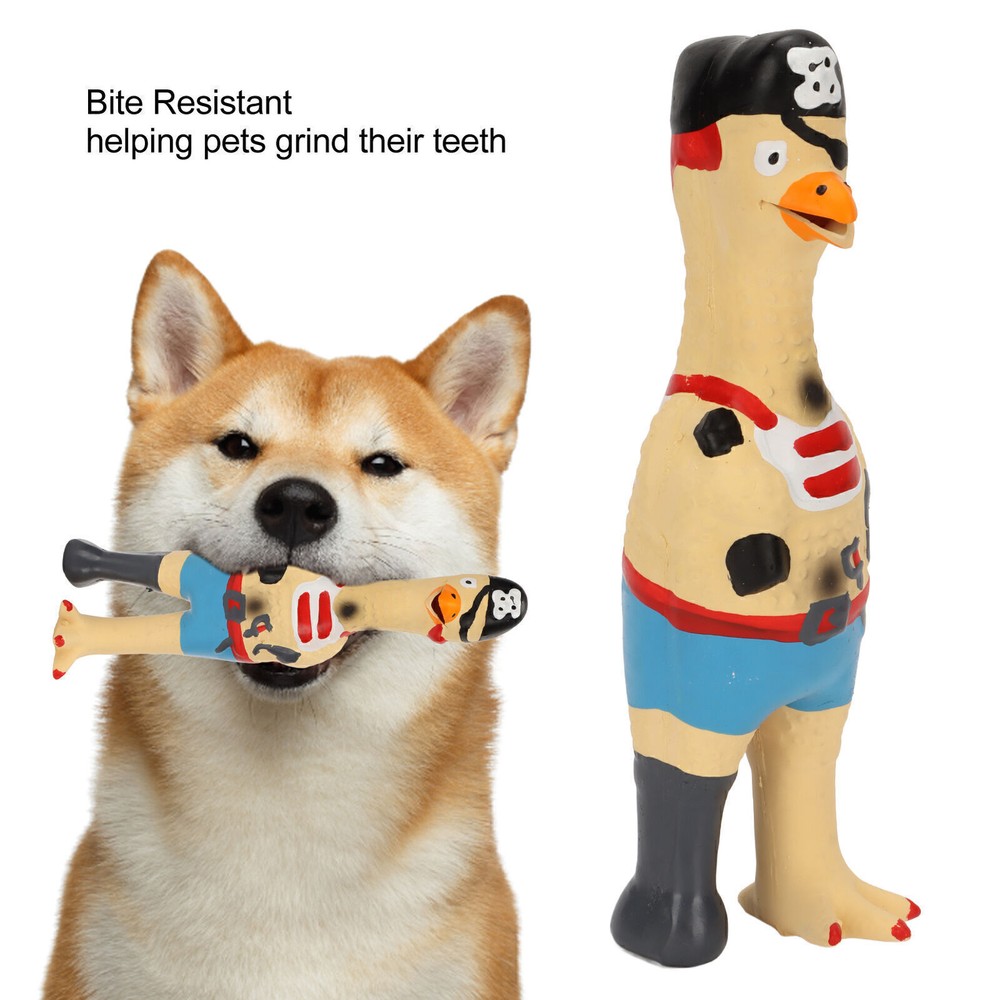 Squeaky Chicken Dog Toys Safe Bite Resistant Elastic Teeth Grinding Hand