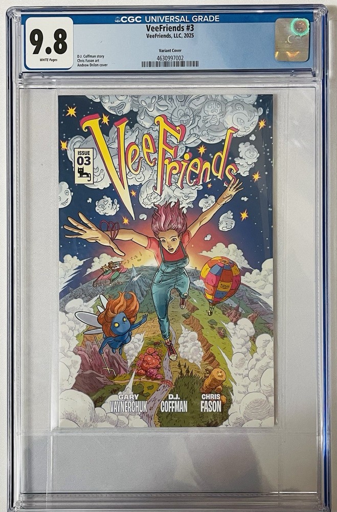 VeeFriends Comic 3 CGC 9.8 Andrew Drilon Variant Cover Chris Fason Art Gary Vee