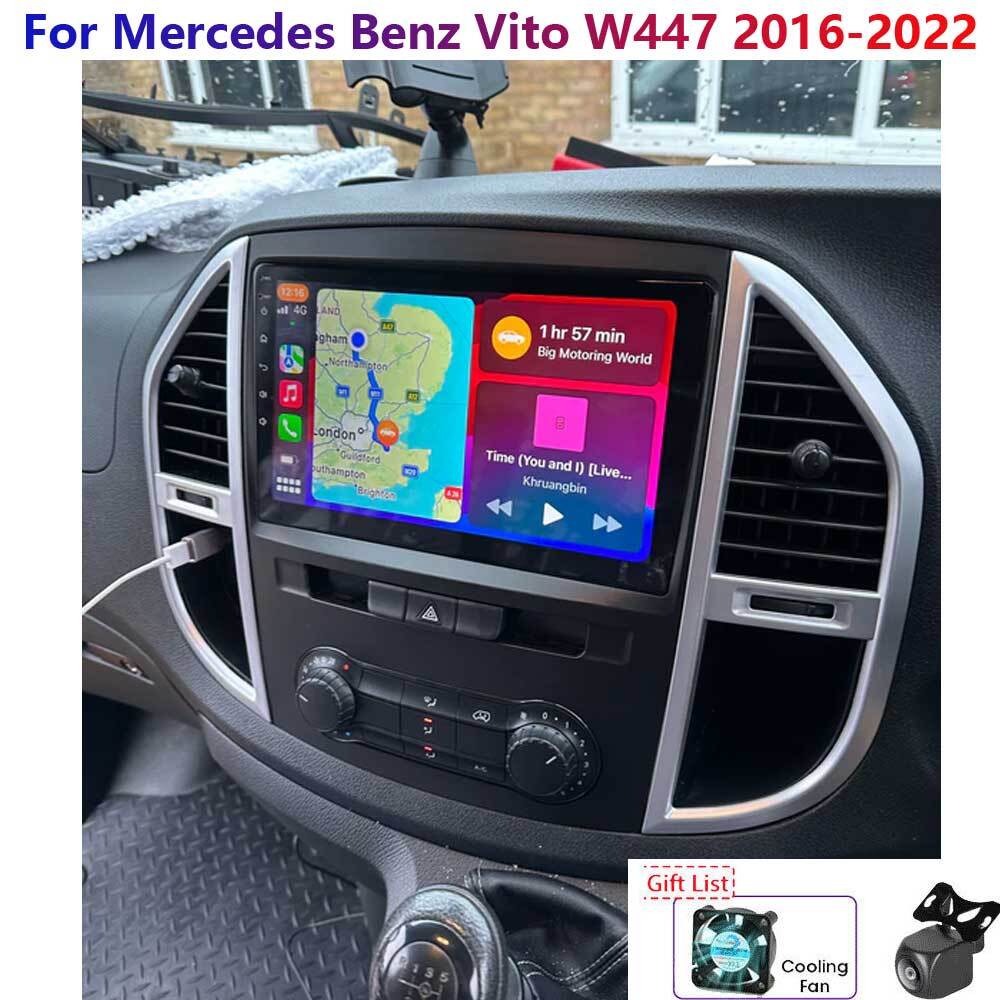 6-64GFor Mercedes Benz Vito W447 2016-22 Android13 Carplay Car Stereo Radio GPS