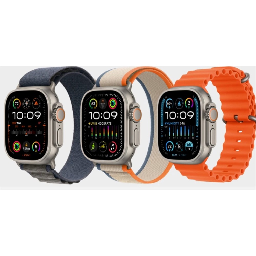 Apple Watch Ultra 2nd Gen GPS + Cellular 49mm Natural Titanium Case - Excellent