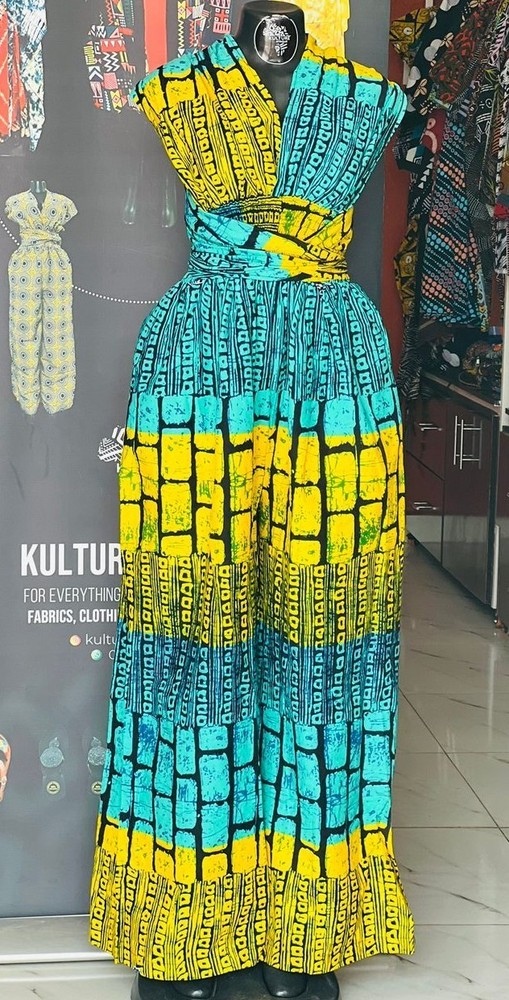 Ankara Multicolored Infinity Jumpsuit Size XL