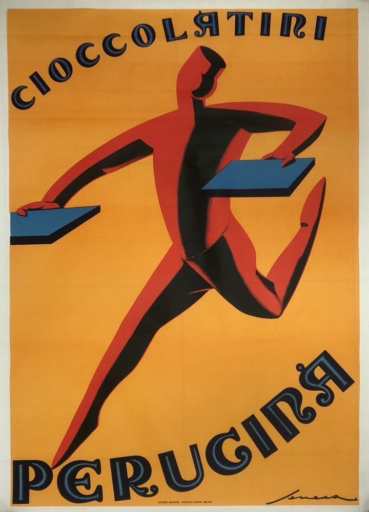 Federico Seneca, Circa 1950 - Perugina Chocolates - Original Vintage Poster