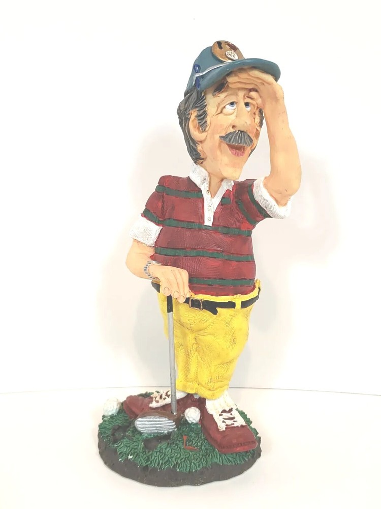 Doug Harris Golfer Eye On The Ball Resin Figure Russ Berrie