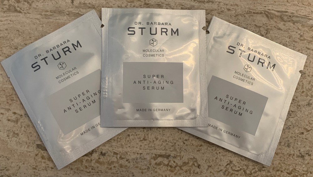 3-Pack Dr Barbara Sturm Super Anti-Aging Serum Samples 2ml 0.06 fl oz