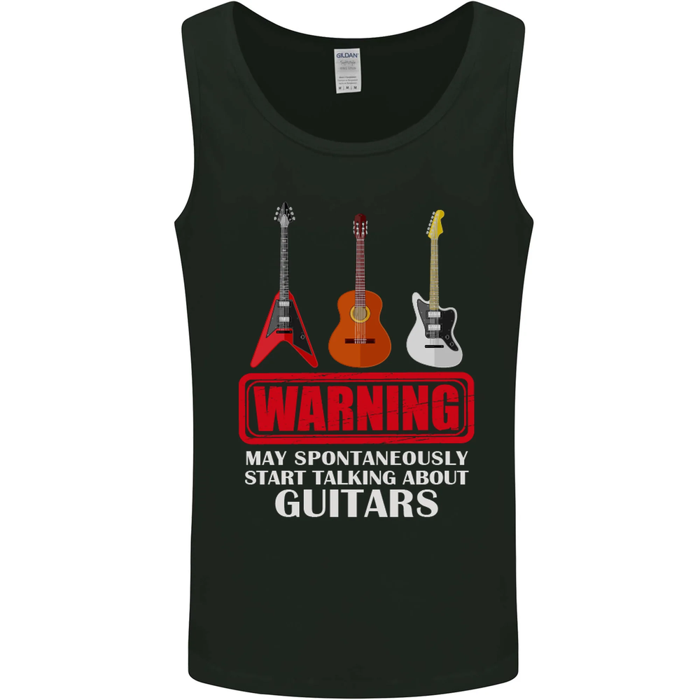 May Start Talking About Guitars Guitarist Mens Vest Tank Top